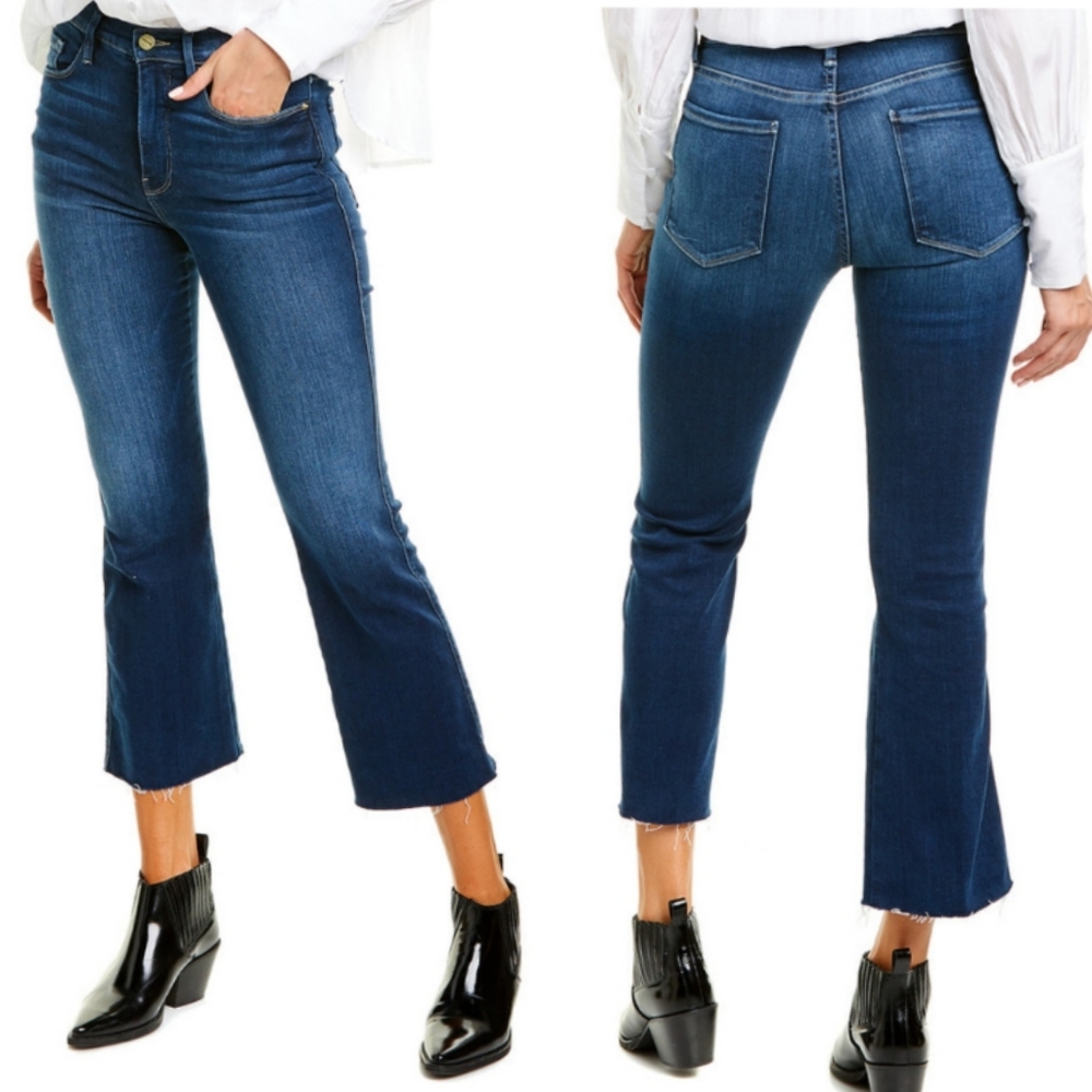 Frame Le Sylvie Kick Boot Raw Edge -Size 28 - image 1